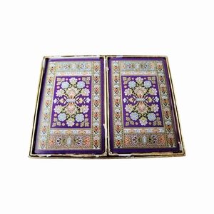 Vintage Art Deco Floral Congress Double Deck Playing Cards